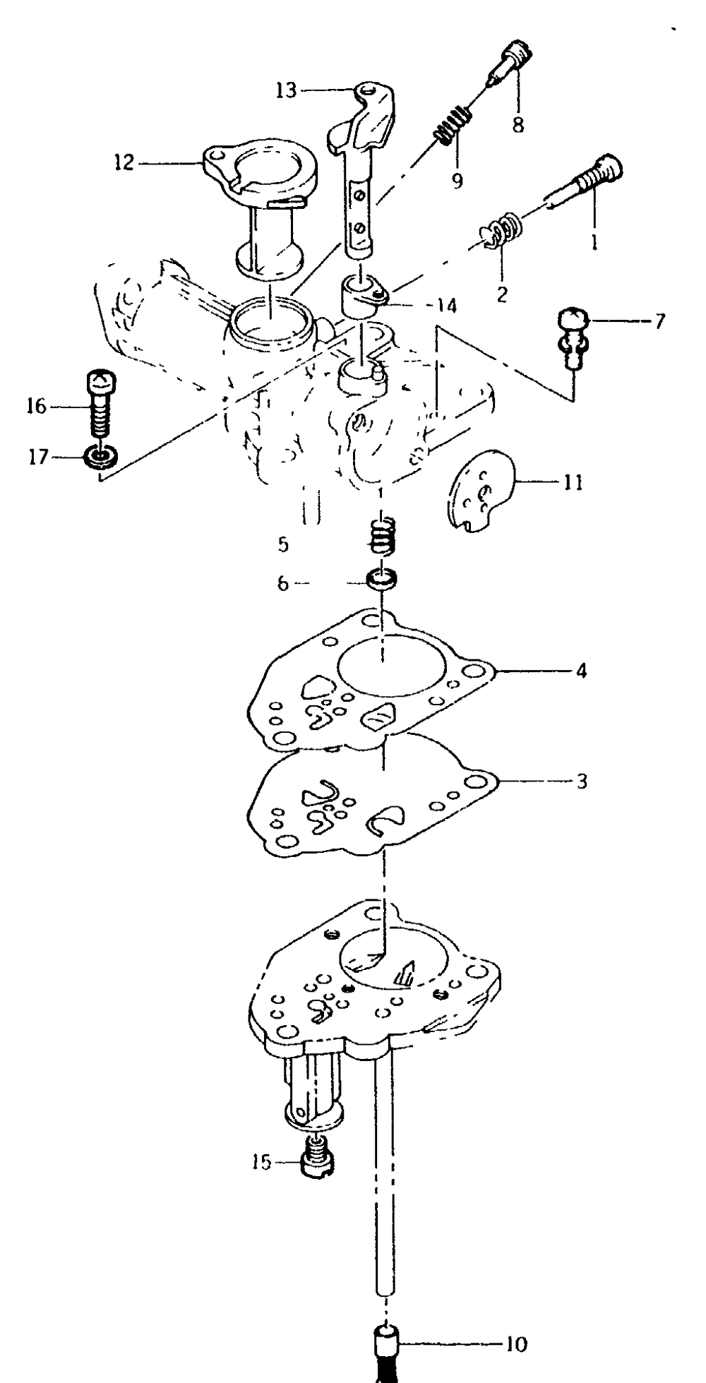 Carburetor Diagram and Parts List for 8840-0-S2600  Briggs and Stratton Generator